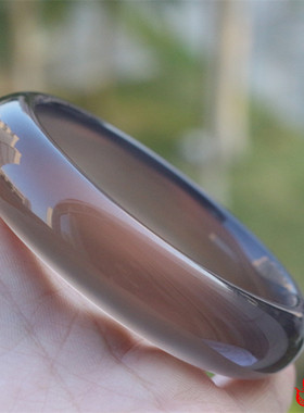 冰透无优化同料平安扣玛瑙手镯