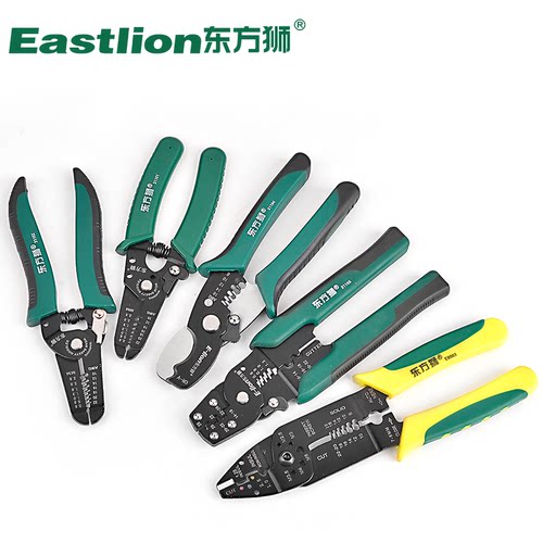 东方狮拔线钳手动剥线钳多功能电工工具压线钳剥皮钳扒皮钳电线钳 - 图0