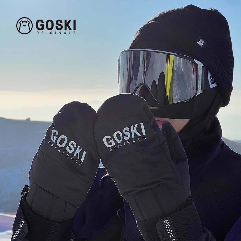 GOSKI滑雪护腕手套防水保暖防护手腕防水加棉透气手套新款2324 - 图1