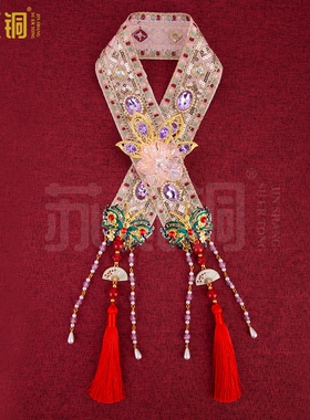 中式手工黑妈妈泰山奶奶神像披肩