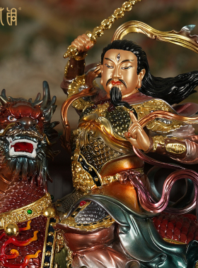 纯铜普化天尊雷祖供奉神像
