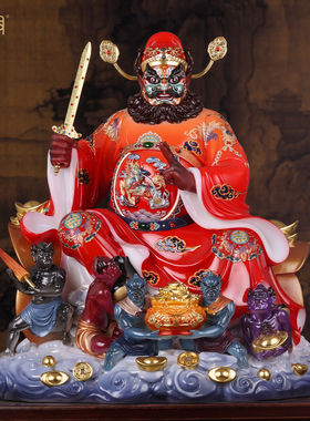 钟馗钟判官汉白玉镇宅神像摆件