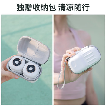 Mini usb hanging neck fan folding portable silent fan charging sports lazy portable electric fan ຂະຫນາດນ້ອຍ