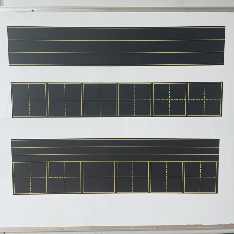 加厚强磁磁性贴教学磁性田字格黑板贴拼音英语四线三格磁力贴教具 - 图0