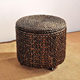 Retro American style pastoral round storage stool with cover