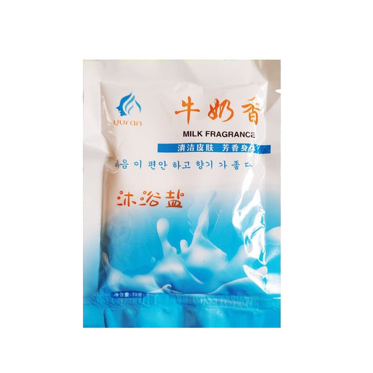 Yuran-Milch-Badesalz, 70 g, Milchduft, Badesalz, Badesalz, Badesalz, Badesalz für den ganzen Körper