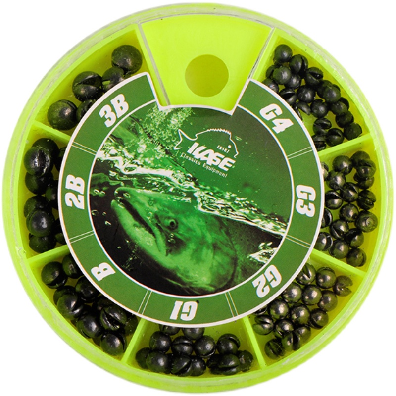 凯思夹铅盒装开口咬铅套装3B-G4浮游矶钓配重准确筏钓海钓用配件 - 图3