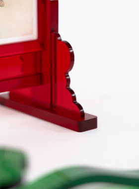 亚元素宋式亚克力桌面装饰小屏风