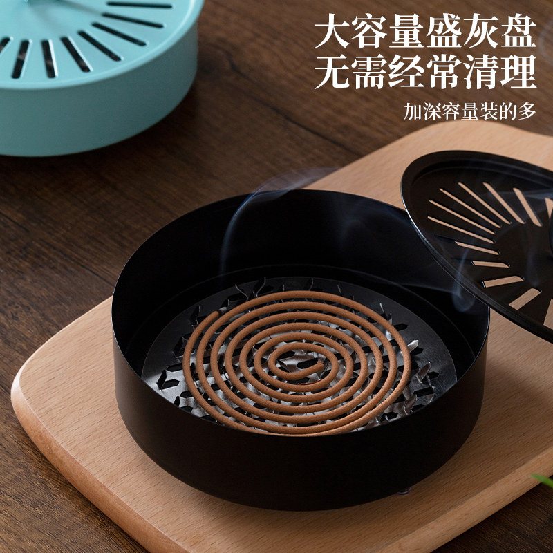 蚊香盒带盖防火蚊香盘熏香檀香蚊香炉室内户外安全蚊香架驱蚊神器,淘宝优惠券,粉丝福利购,淘宝优惠卷