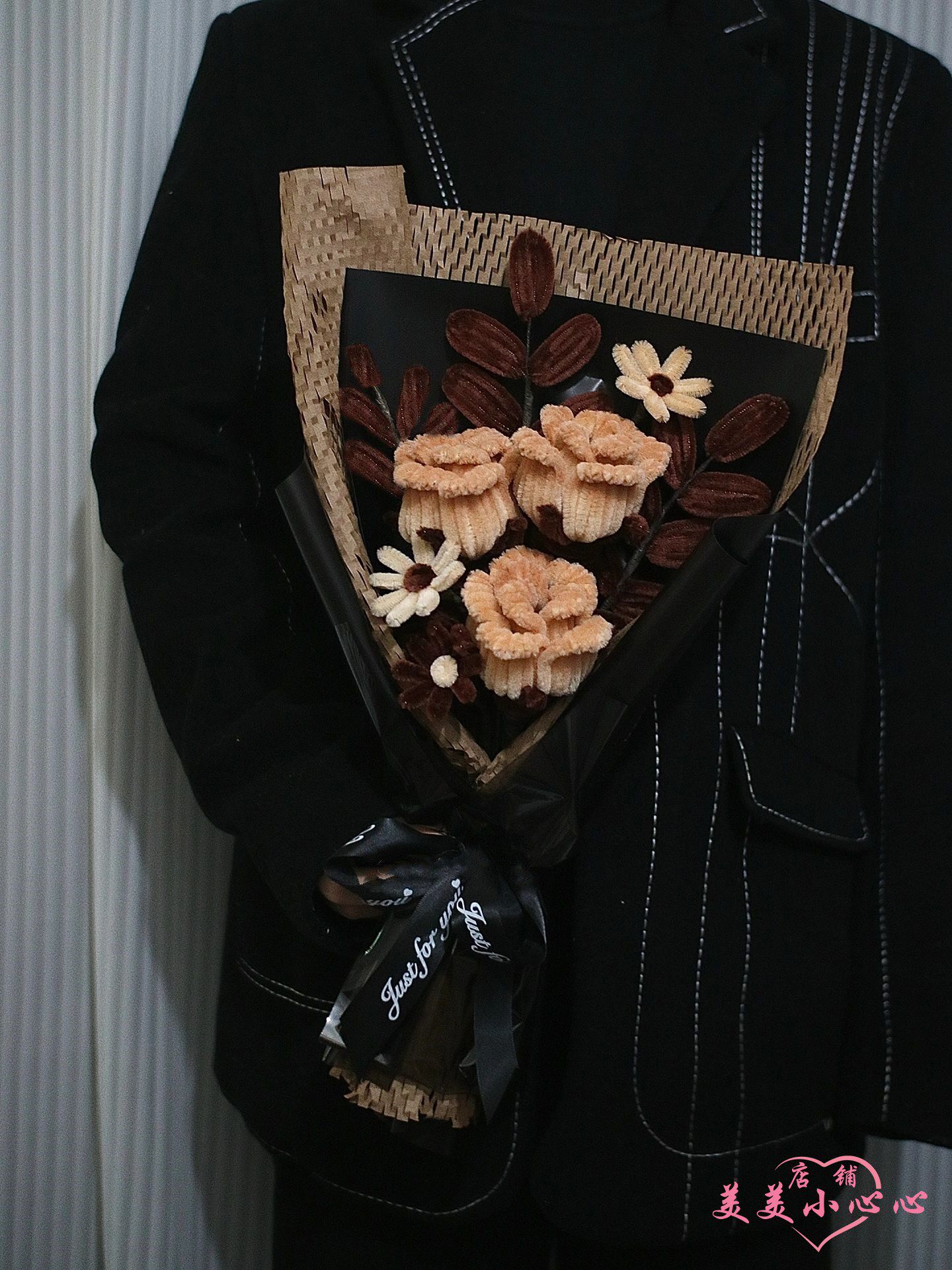 情人节扭扭棒复古干枯百合玫瑰花束手工自制作编织diy材料包礼物,淘宝优惠券,粉丝福利购,淘宝优惠卷