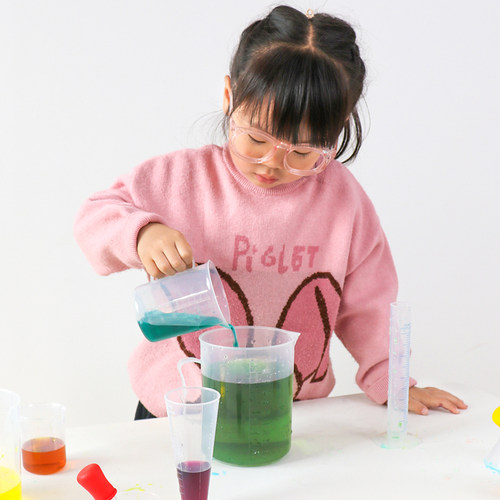 塑料量杯刻度滴管套装小实验幼儿园大班科学区区域材料玩教具益智 - 图1