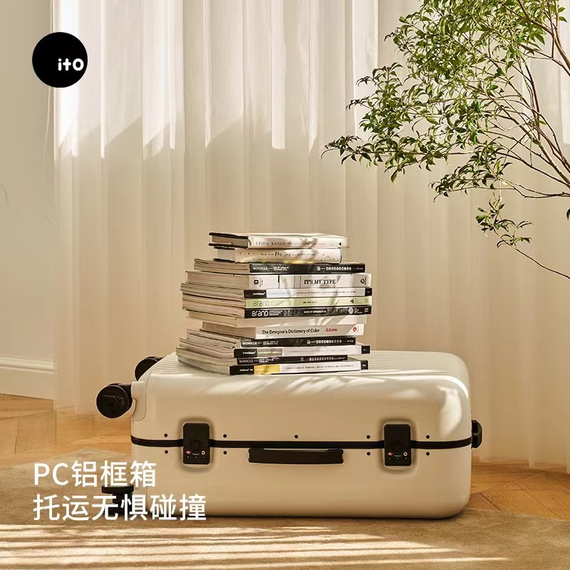 ito行李箱女20寸登机箱铝框箱25寸大容量拉杆箱29男万向轮旅行箱