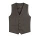 2025 new retro British suit vest men's business casual suit vest slim fit pony clip vest trendy