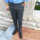 Retro British style business gentleman plaid casual trousers
