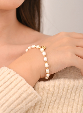 桂花意淡水珍珠手链女生款