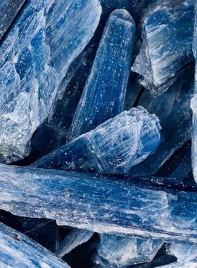 天然蓝晶石男士手链纯银