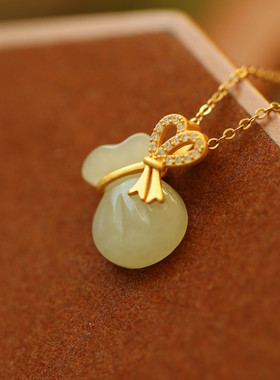 御臻女925银福袋吊坠钱袋