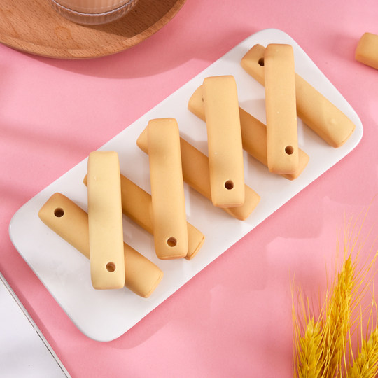 御婴乐宝宝磨牙棒 婴幼儿辅食磨牙饼干 磨合牙龈手指棒出芽棒罐装