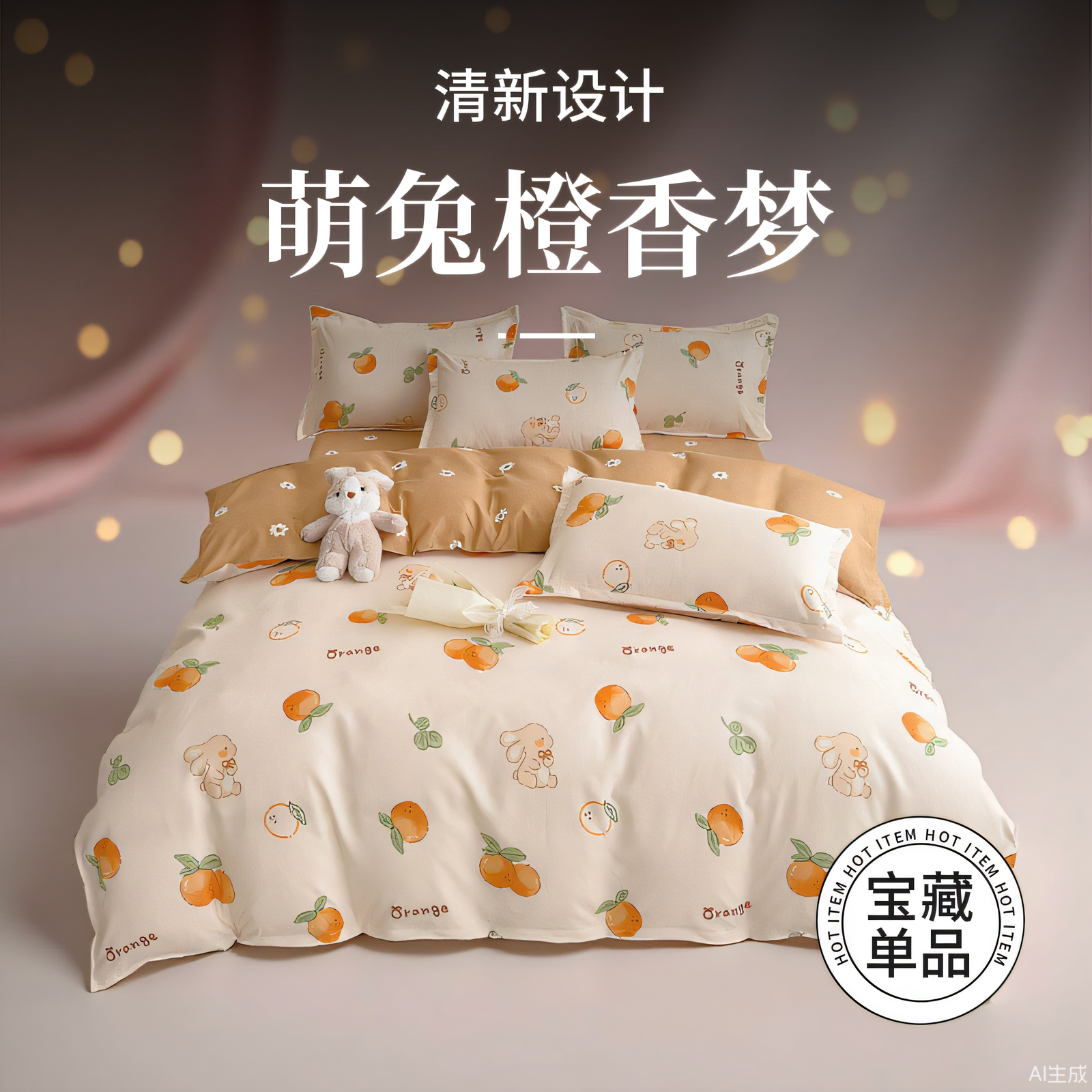 南通小清新四件套2025新款加厚A类儿童三件套单件被套150×200CM4,淘宝优惠券,粉丝福利购,淘宝优惠卷