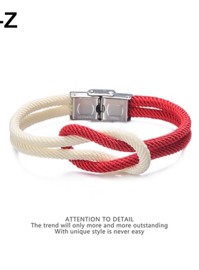 ins 风小众设计高级感同心结手链百搭个性手工编织闺蜜情侣手绳