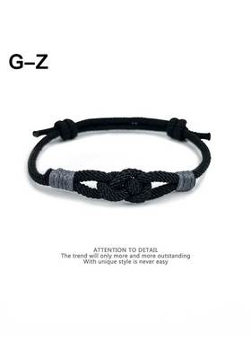 八字同心结手链一对中国风可调节