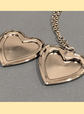 小爱心INS复古银色项链现货