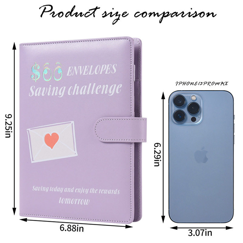 情侣挑战100天Envelope Challenge活页本现金信封预算手账本定制,淘宝优惠券,粉丝福利购,淘宝优惠卷