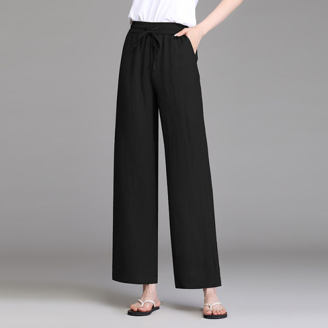 ໂສ້ງຂາສັ້ນ Keshipa Cropped Pants ແອວສູງ