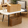 Coffee table TV cabinet drawer cleaning basket