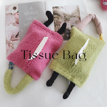 Rolls Gross Hula Howl Small Monsters Fashion Pop Hit Color Crammed Tissue Bag Arbitrary Hanging Tissue Bag Car Load Paper Box