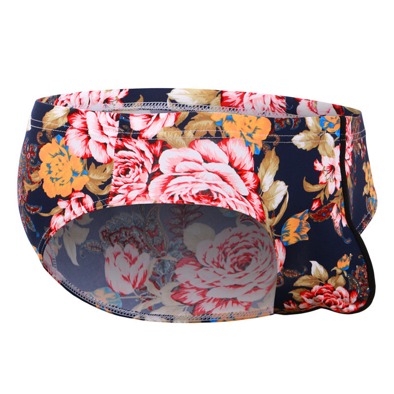 男士内裤 纯棉质冰丝三角裤 网将性感低腰印花大码青年平角裤短裤,淘宝优惠券,粉丝福利购,淘宝优惠卷