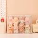 Transparent acrylic figurine storage box for small ornaments and dolls