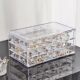 Transparent multi-layered large capacity jewelry storage box