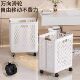 Foldable large-capacity bathroom laundry basket with wheels