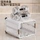 Foldable wheeled laundry basket household storage basket