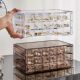 Transparent multi-layered large capacity jewelry storage box