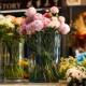 Acrylic transparent French flower bucket for home use