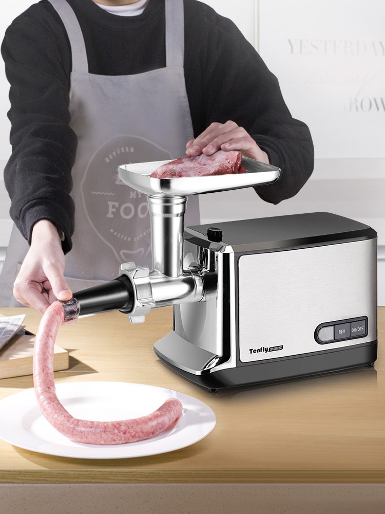 Tenfly家用商用电动绞肉机小型不锈钢多功能自动饺馅灌肠蒜蓉