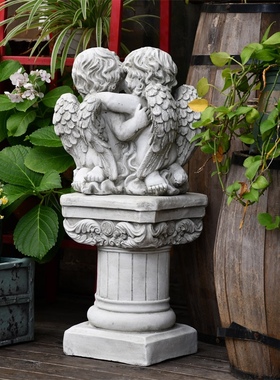 佳鲤推荐花园装饰庭院天使罗马柱摆件户外农家乐别墅阳台欧式七夕