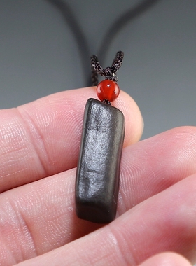 【原创】新疆硅化木原石吊坠天然戈壁石天然木化石小挂件楼叔孤品