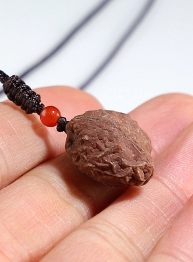 【孤品】天然戈壁筋脉石小挂件 楼叔手作个性民族风玛瑙原石吊坠
