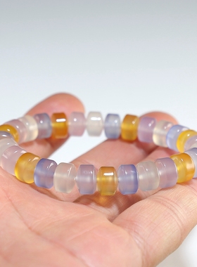 原创女款彩色玛瑙手链