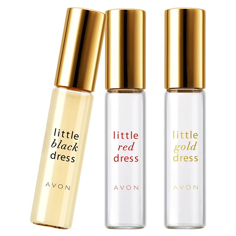 avon /雅芳小黑裙随行礼盒走珠香氛 avon雅芳香水