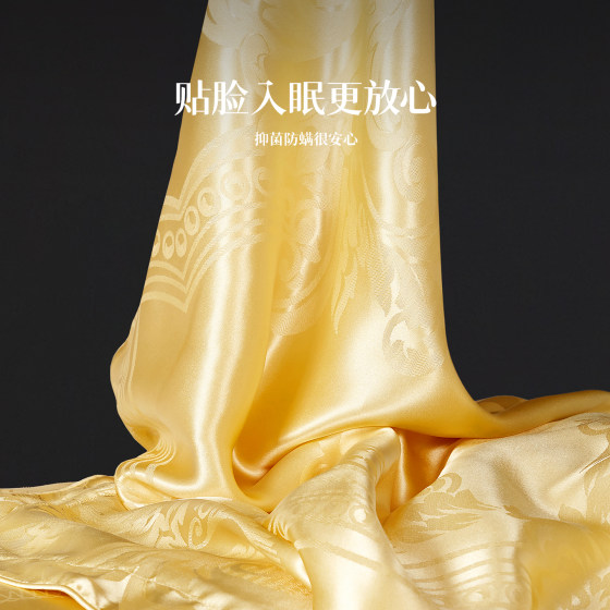Full silk gold silk pillow 100 mulberry silk pillow core