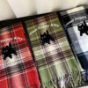 Japanese cute kitten plaid imitation cashmere scarf for women winter