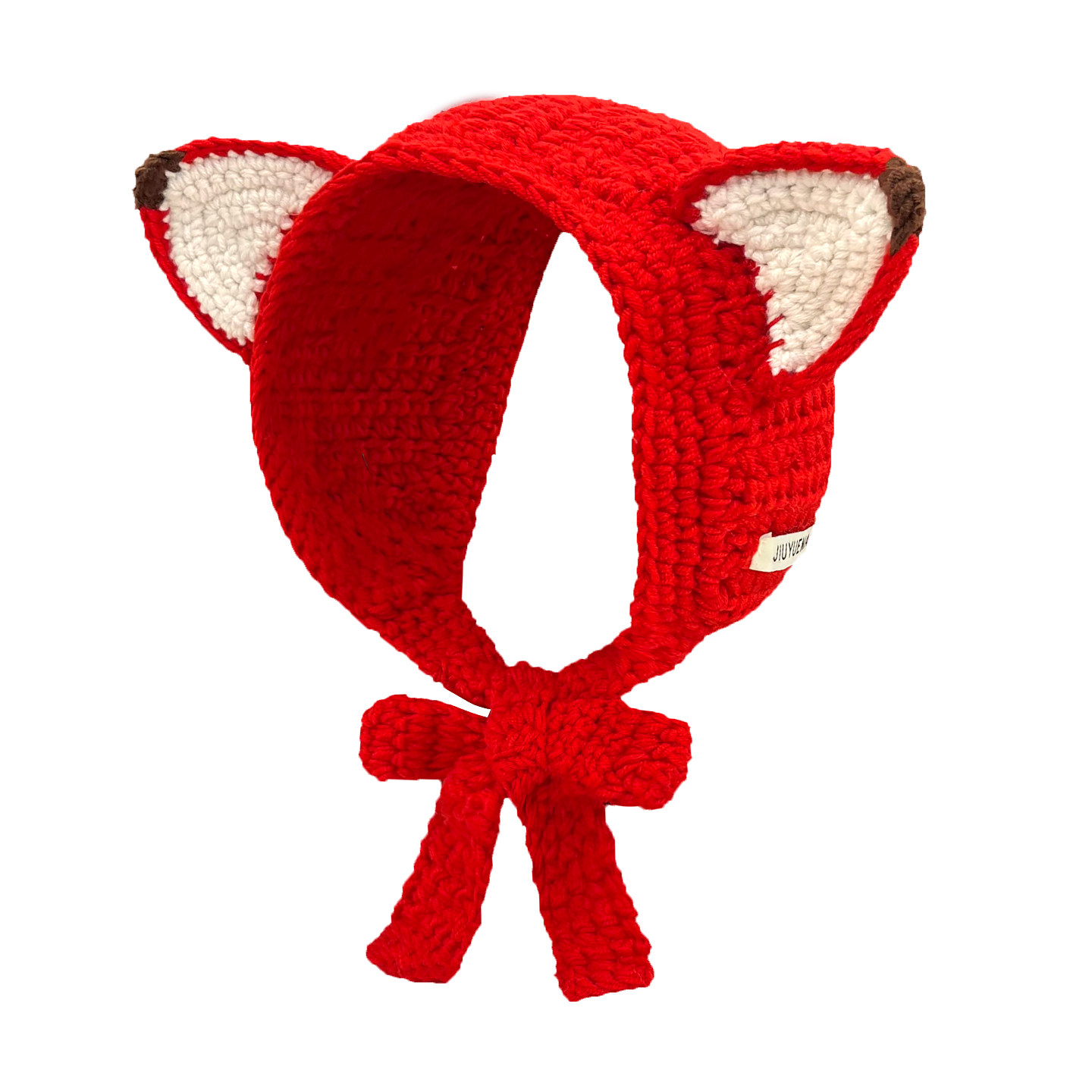 可爱红色狐狸耳朵毛线针织耳套女冬季保暖防寒护耳包耳暖耳捂子潮,淘宝优惠券,粉丝福利购,淘宝优惠卷