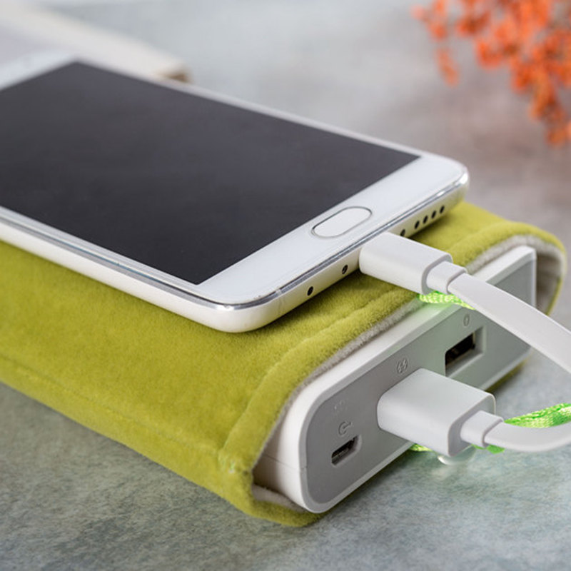 保护套适用于手机充电宝小米品胜移动电源绒布袋子硬盘数码收纳包 - 图0