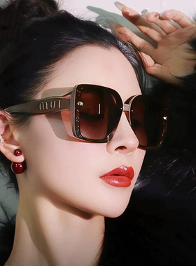 大牌墨镜女高级感2025新款偏光镜太阳镜大框潮流防紫外线眼镜开车