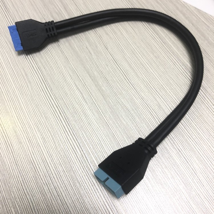 新款主板USB3.0 20Pin延长线20P公对母0.3米20P/19针 M/F数据线,淘宝优惠券,粉丝福利购,淘宝优惠卷