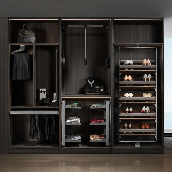 Higold wardrobe pull basket clothing storage box leather basket